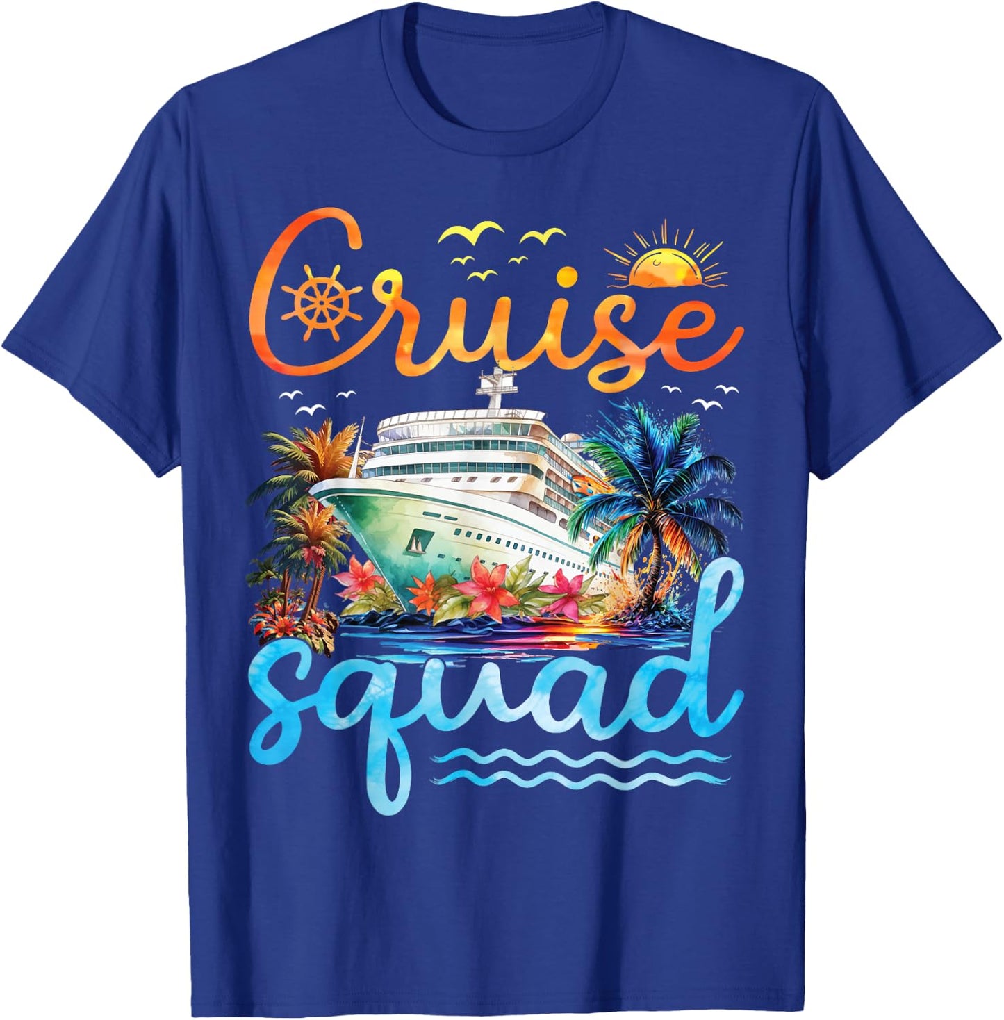 Cruise Squad 2025 Family Group Matching Cruise Vacation Trip T-Shirt - T-Shirt | Royal