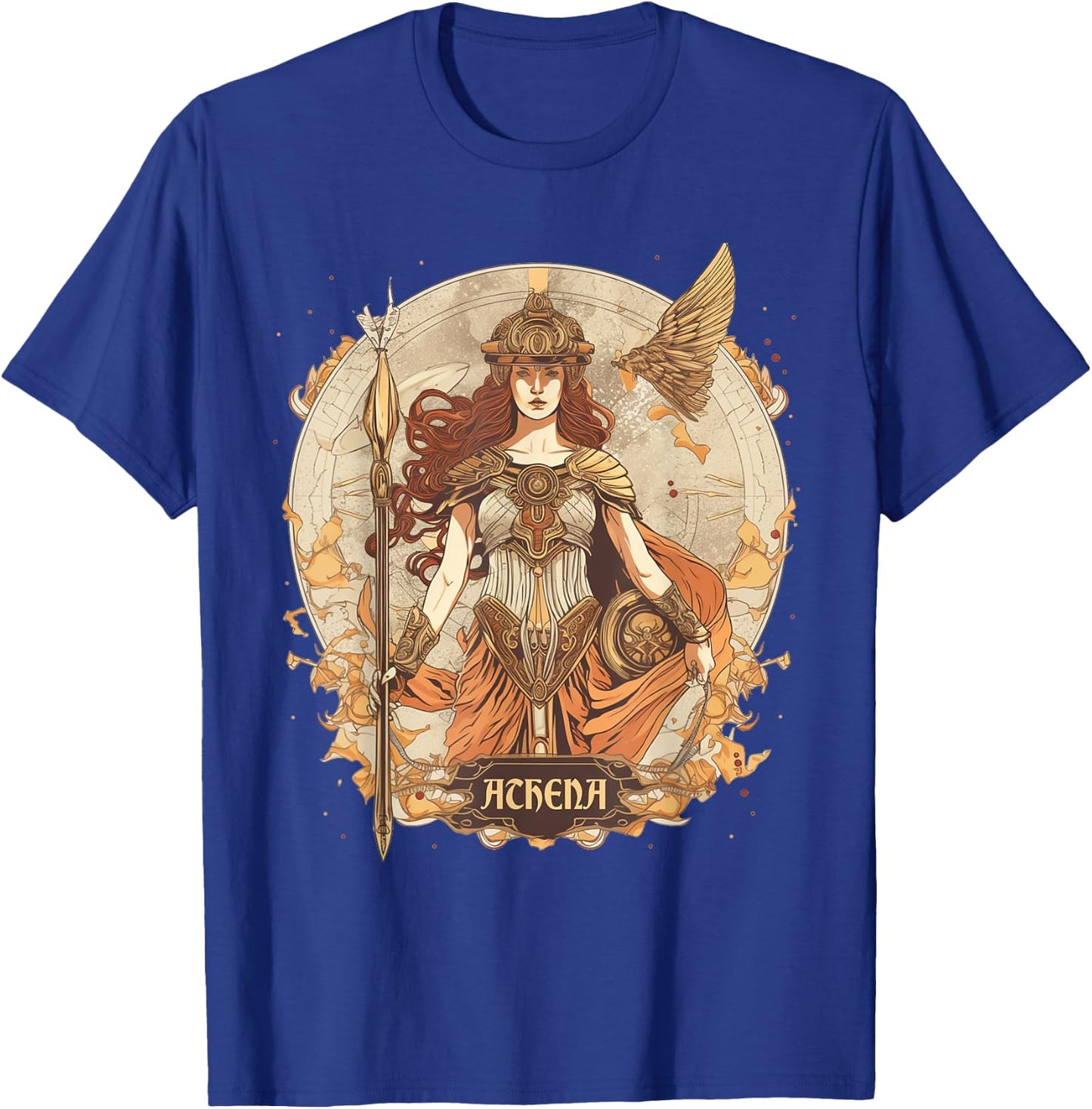 Greek Mythology: Athena, goddess of wisdom and war classical T-Shirt - T-Shirt | Royal