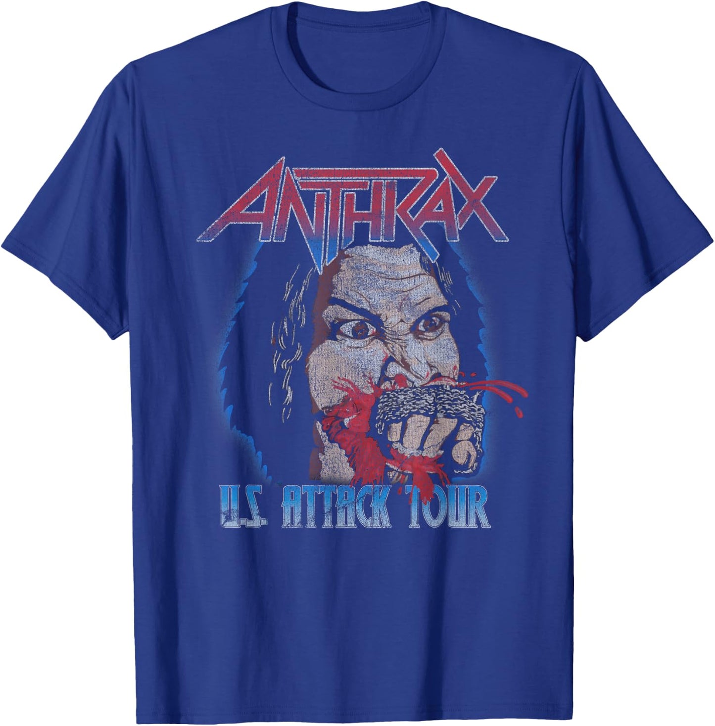 Anthrax – U.S Attack Tour T-Shirt - T-Shirt | Royal