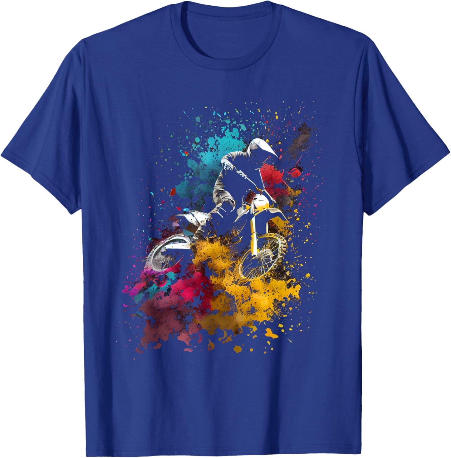 Motocross Enduro Supermoto Bike Dirt Biker Gift T-Shirt - T-Shirt | Royal