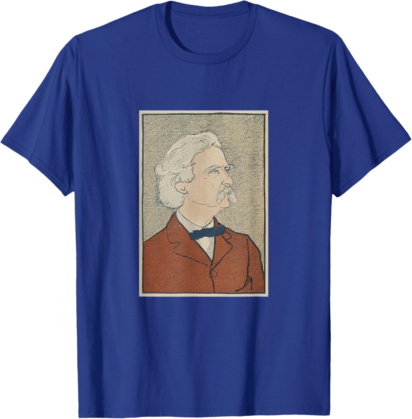 Vintage Mark Twain Portrait (1898) T-Shirt - T-Shirt | Royal