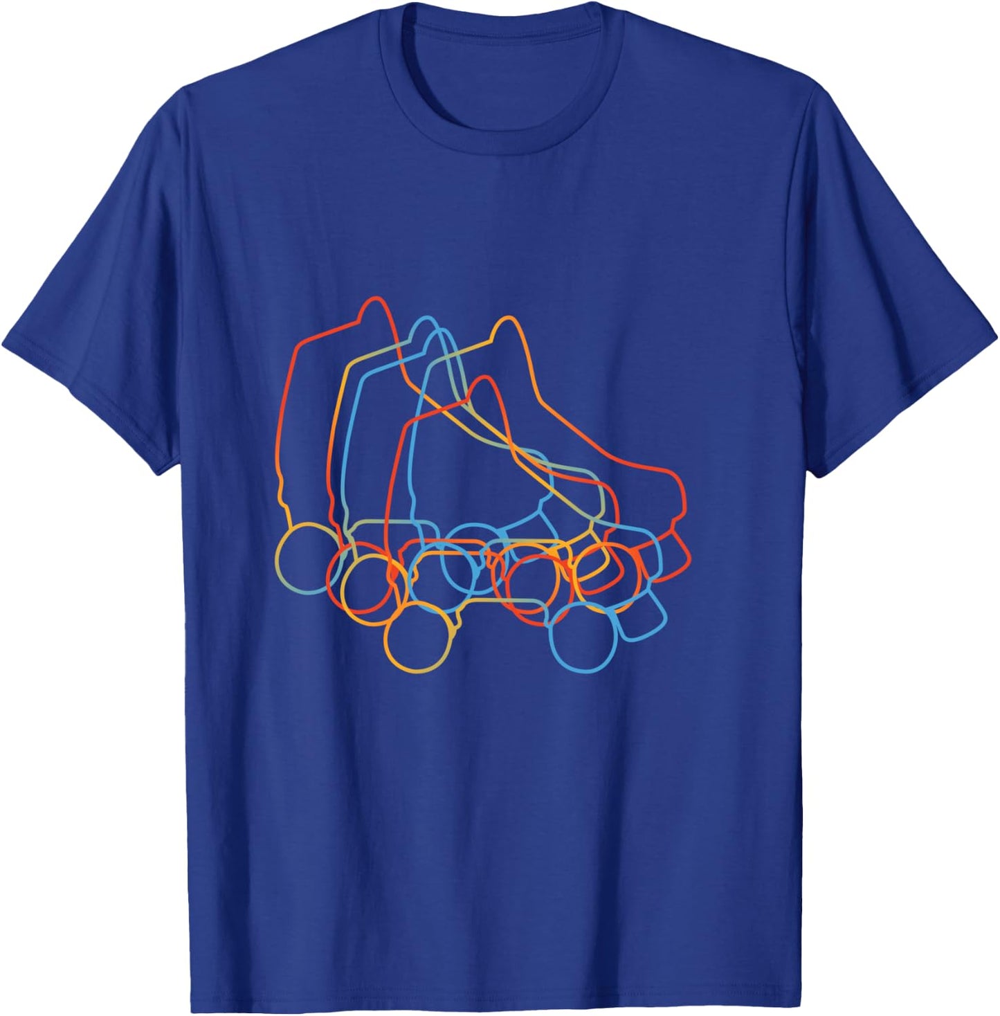 Retro Roller Skates Roller Skating T-Shirt - T-Shirt | Royal