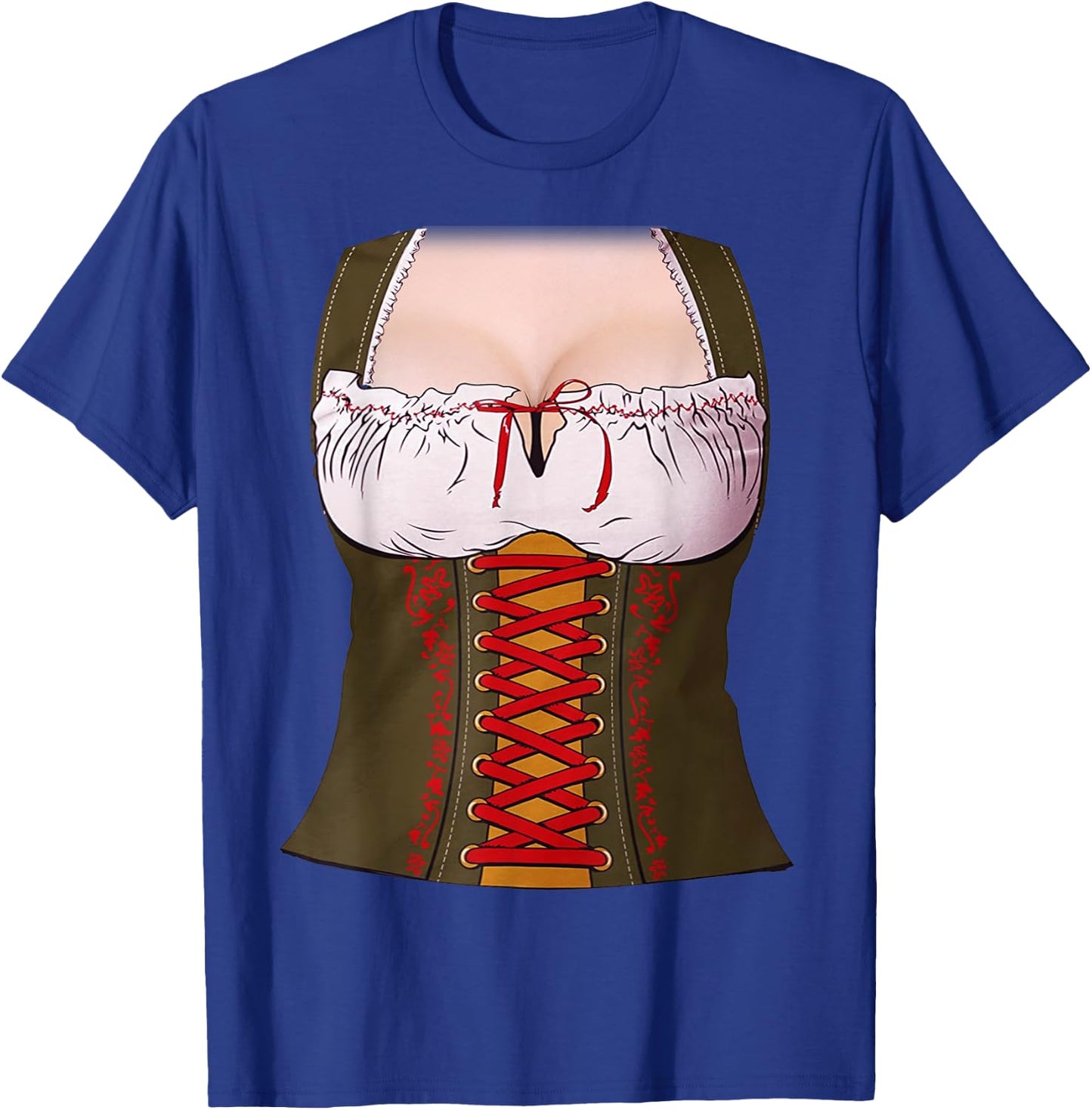 Dirndl Dress Costume DIY Easy Lazy Halloween Oktoberfest T-Shirt - T-Shirt | Royal
