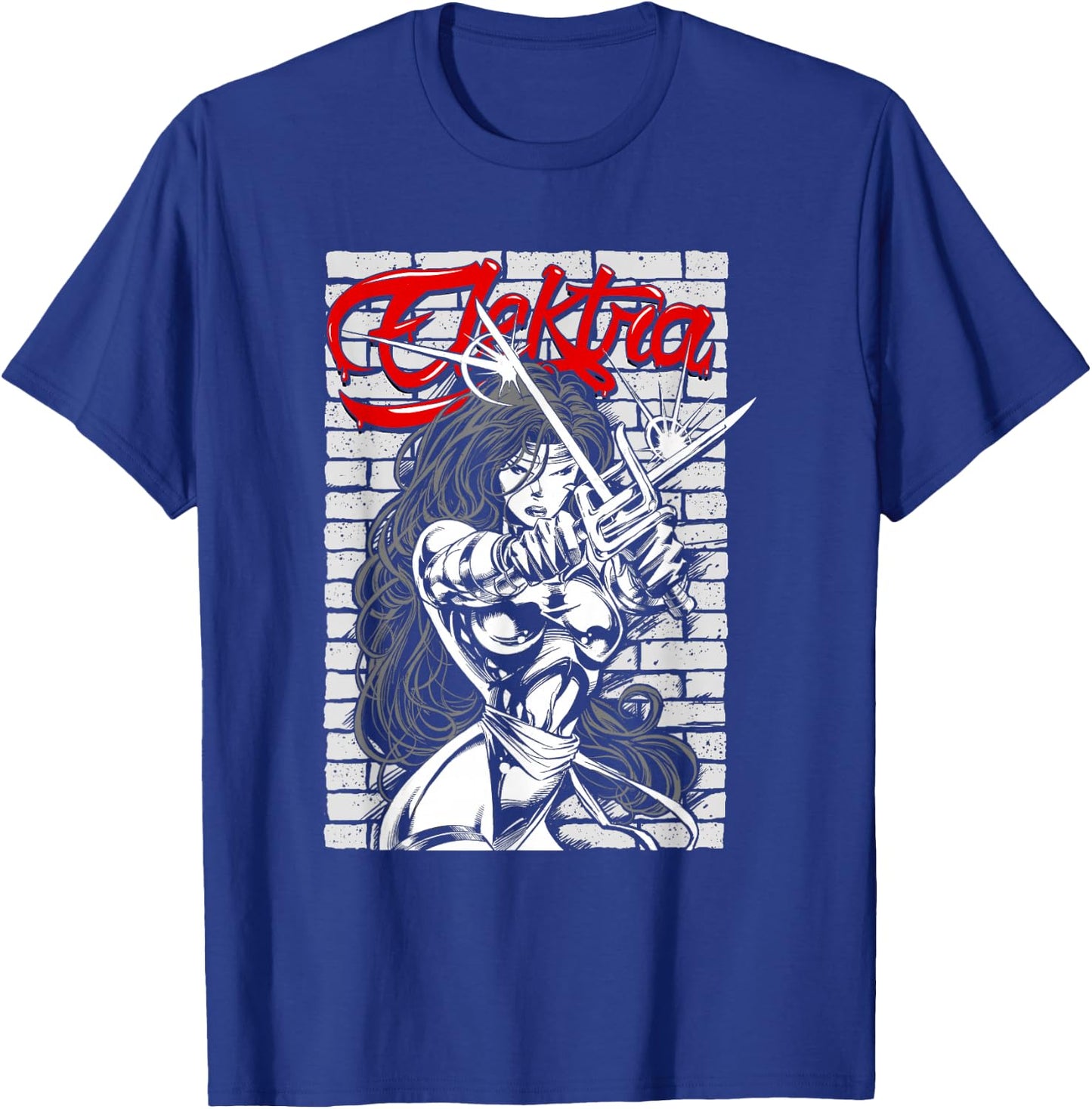 Marvel Comics Retro Classic Elektra Assassin Beauty Portrait T-Shirt - T-Shirt | Royal