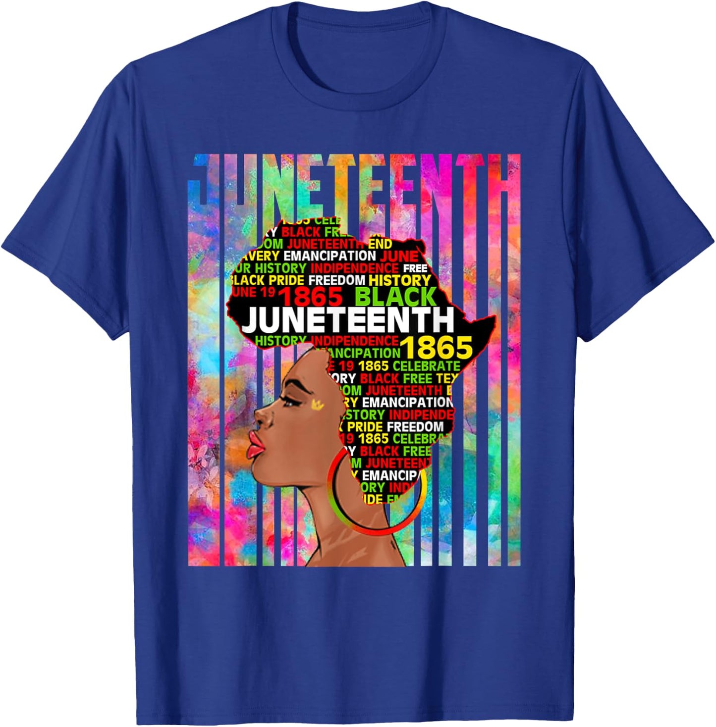 Juneteenth Freedom Day African American June 19th Junenth T-Shirt - T-Shirt | Royal
