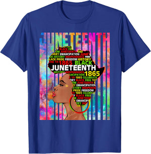 Juneteenth Freedom Day African American June 19th Junenth T-Shirt - T-Shirt | Royal