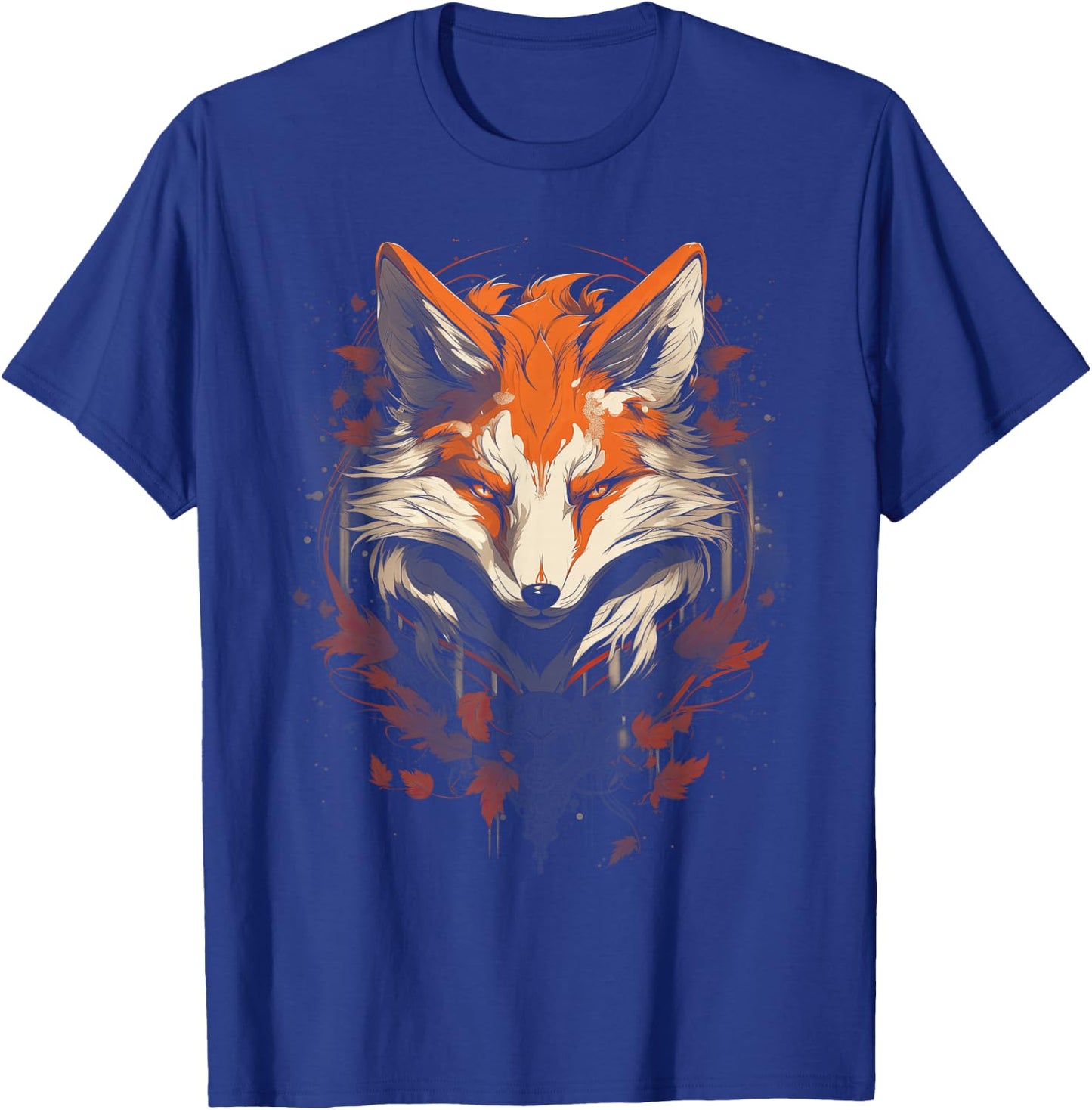 Anime Kitsune Artwork Fox T-Shirt - T-Shirt | Royal