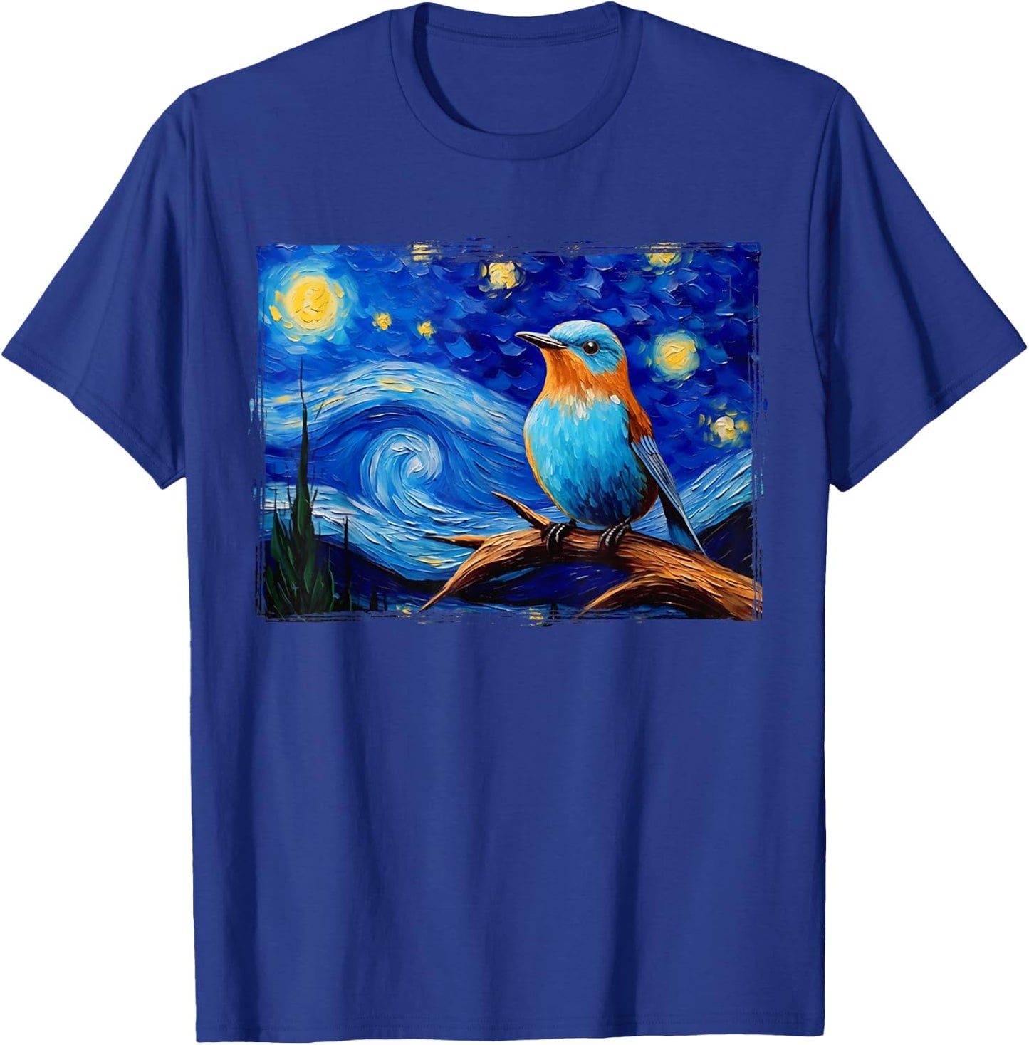 Patience Bluebird of Happiness Blue Bird Eastern Bluebird T-Shirt - T-Shirt | Royal