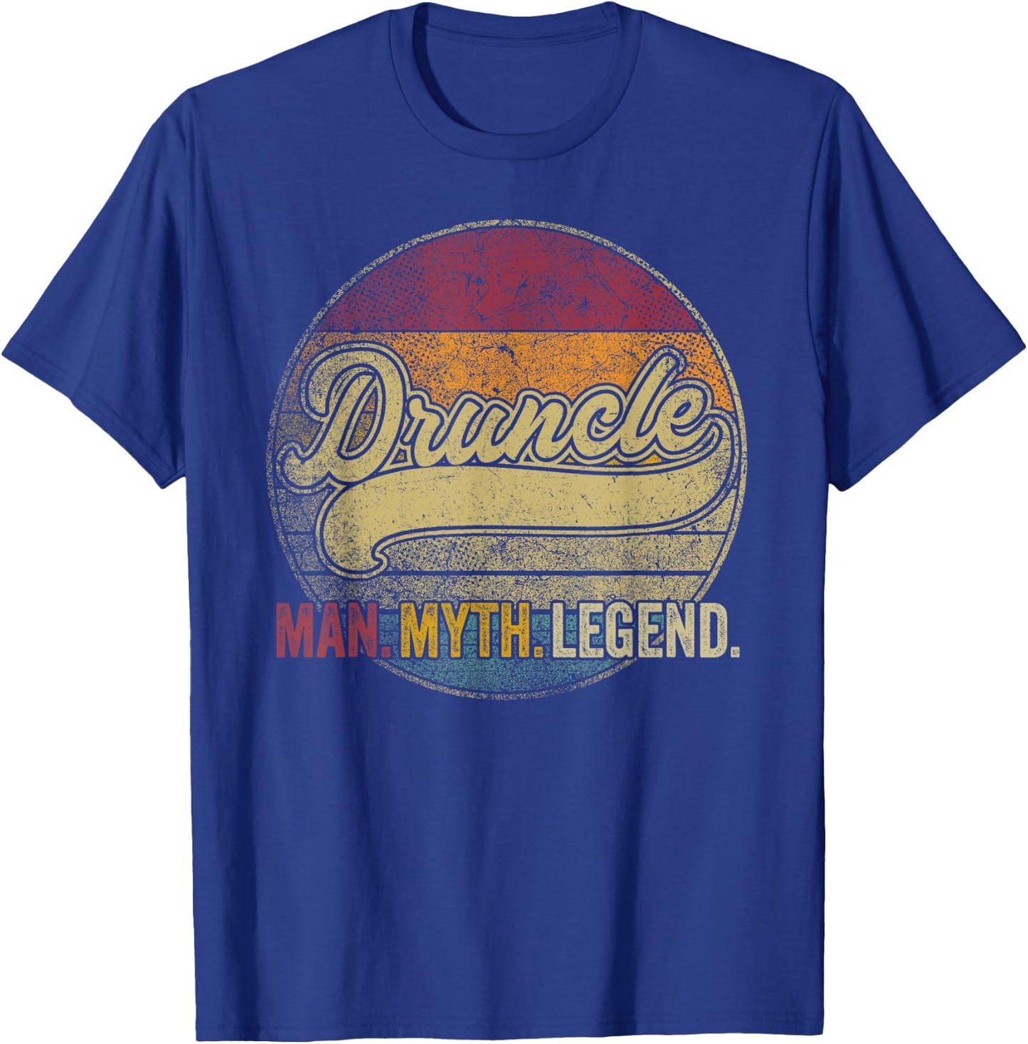 Druncle The Man Myth Legend Christmas Gift Uncle Drunk Beer T-Shirt - T-Shirt | Royal