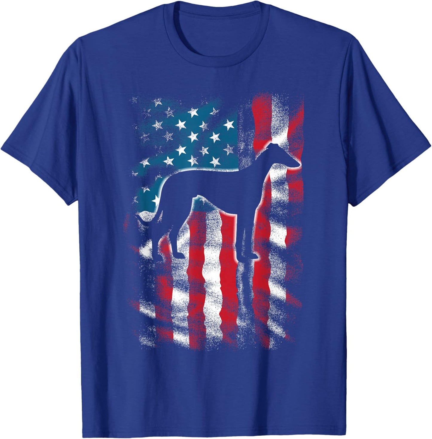 American Flag USA Patriot Italian Greyhound Dad Mom Dog Kids Men T-Shirt - T-Shirt | Royal