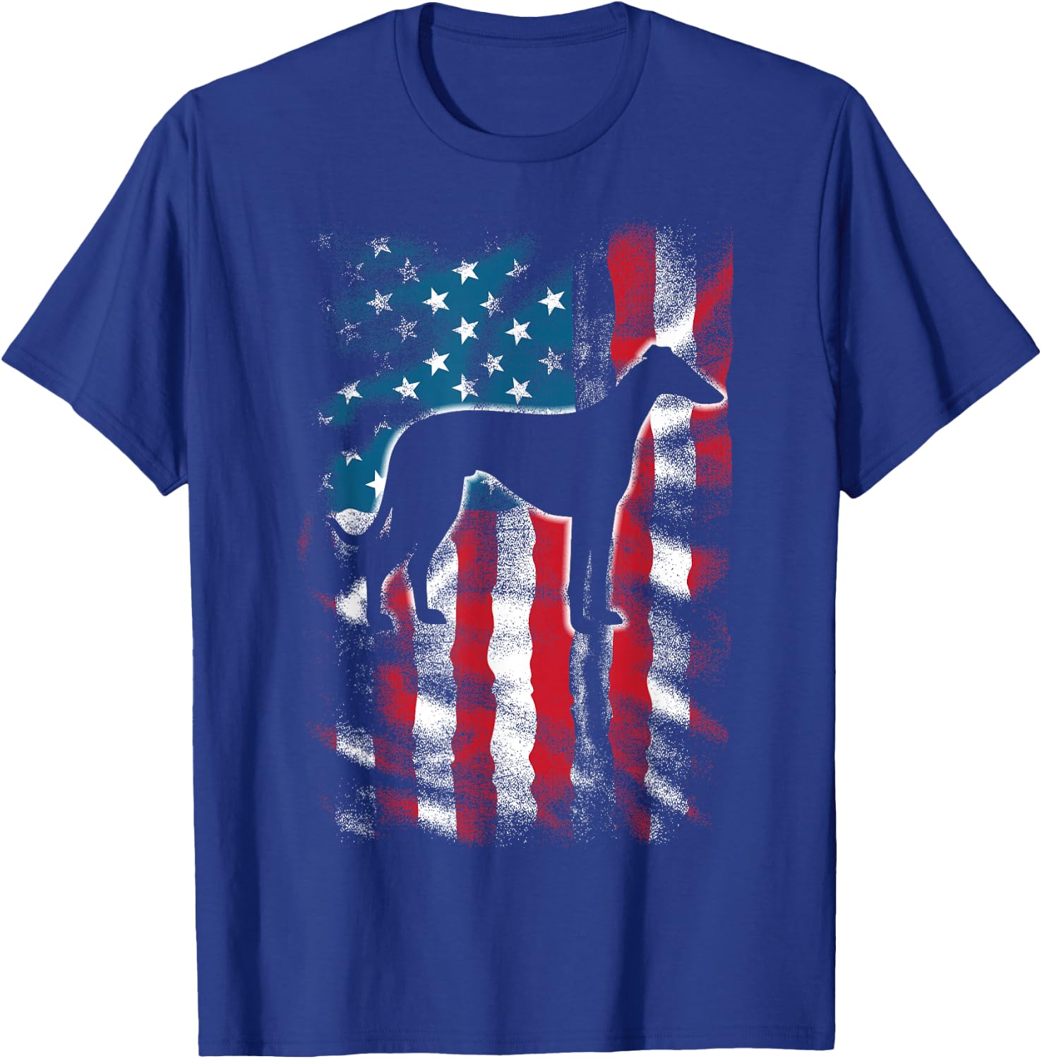 American Flag USA Patriot Italian Greyhound Dad Mom Dog Kids Men T-Shirt - T-Shirt | Royal