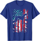 American Flag USA Patriot Italian Greyhound Dad Mom Dog Kids Men T-Shirt - T-Shirt | Royal