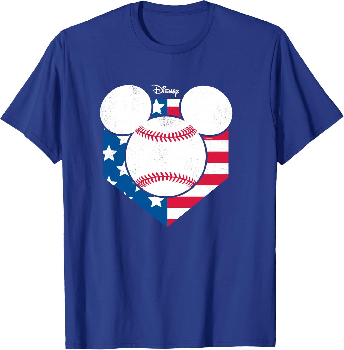 Disney - Mickey Baseball Diamond T-Shirt - T-Shirt | Royal