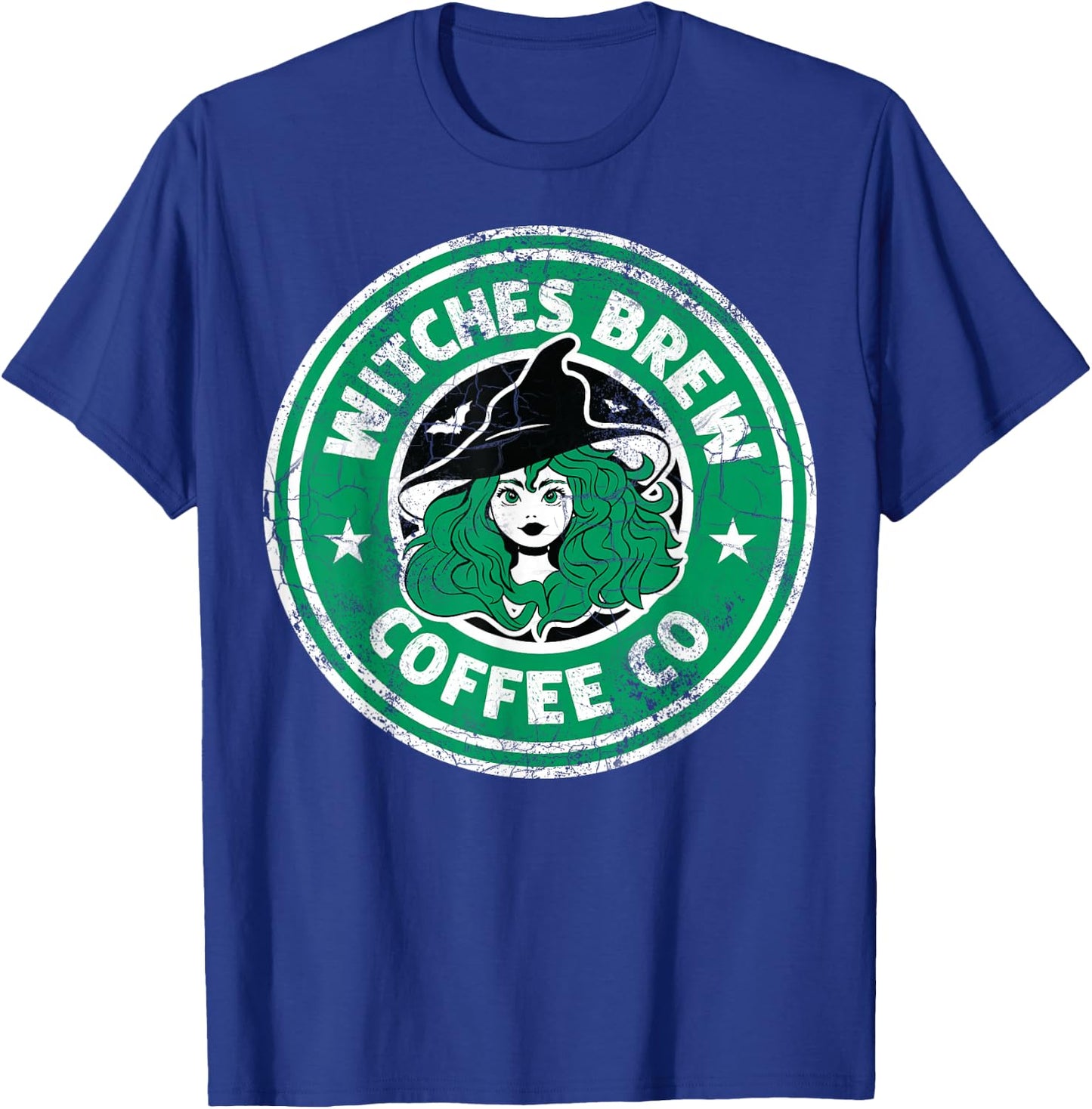 Retro Witches Brew Coffee Co T-Shirt - T-Shirt | Royal