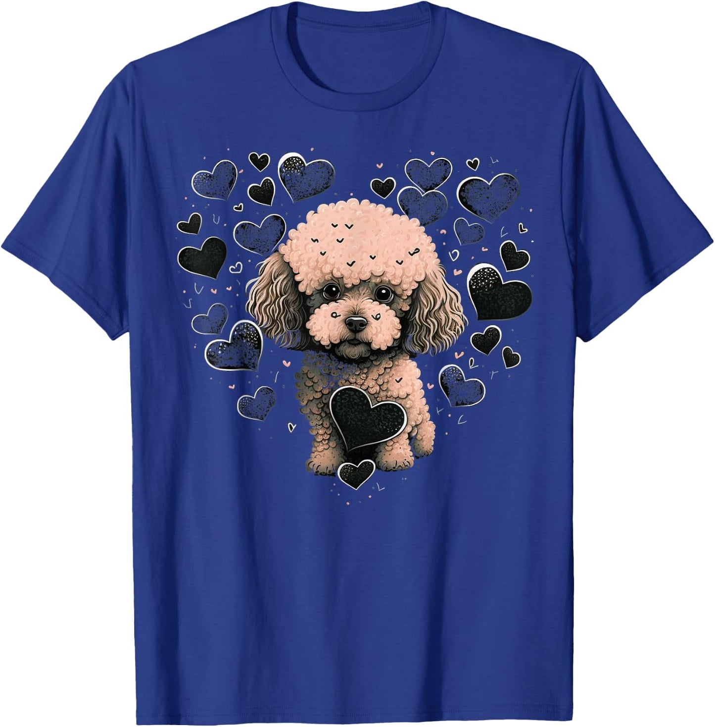 Toy Poodle Love Heart for Valentines Day on Poodle Lover T-Shirt - T-Shirt | Royal