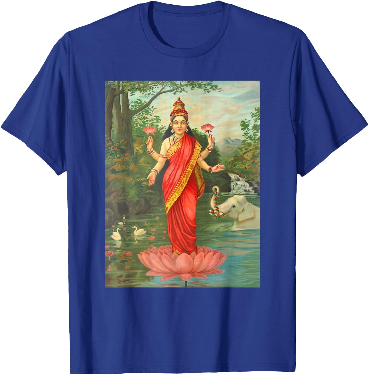 Goddess Lakshmi Painting T-Shirt - T-Shirt | Royal