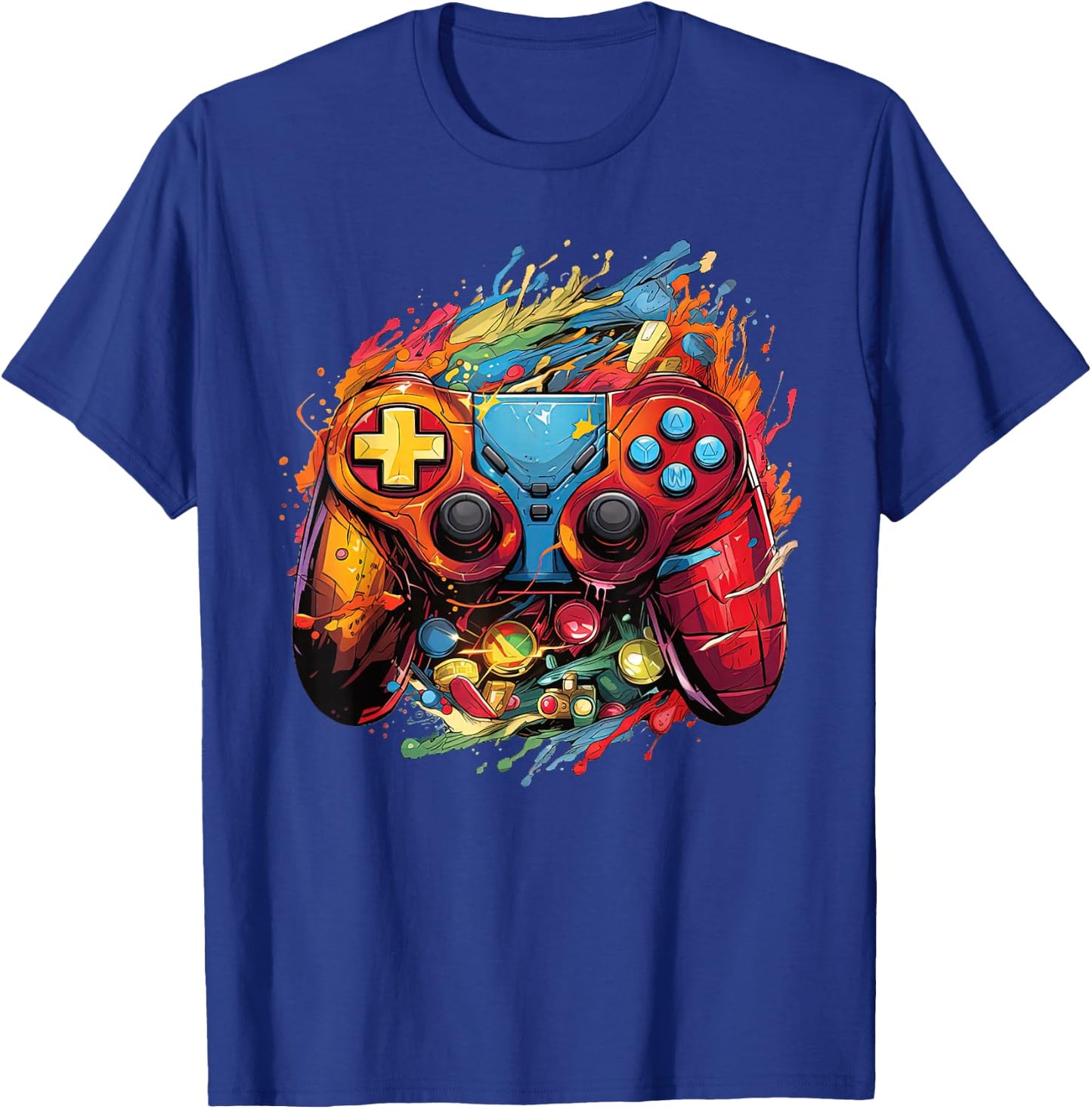 Gamer Aesthetic Graphic Gaming Video Games Boys Teens Kids T-Shirt - T-Shirt | Royal