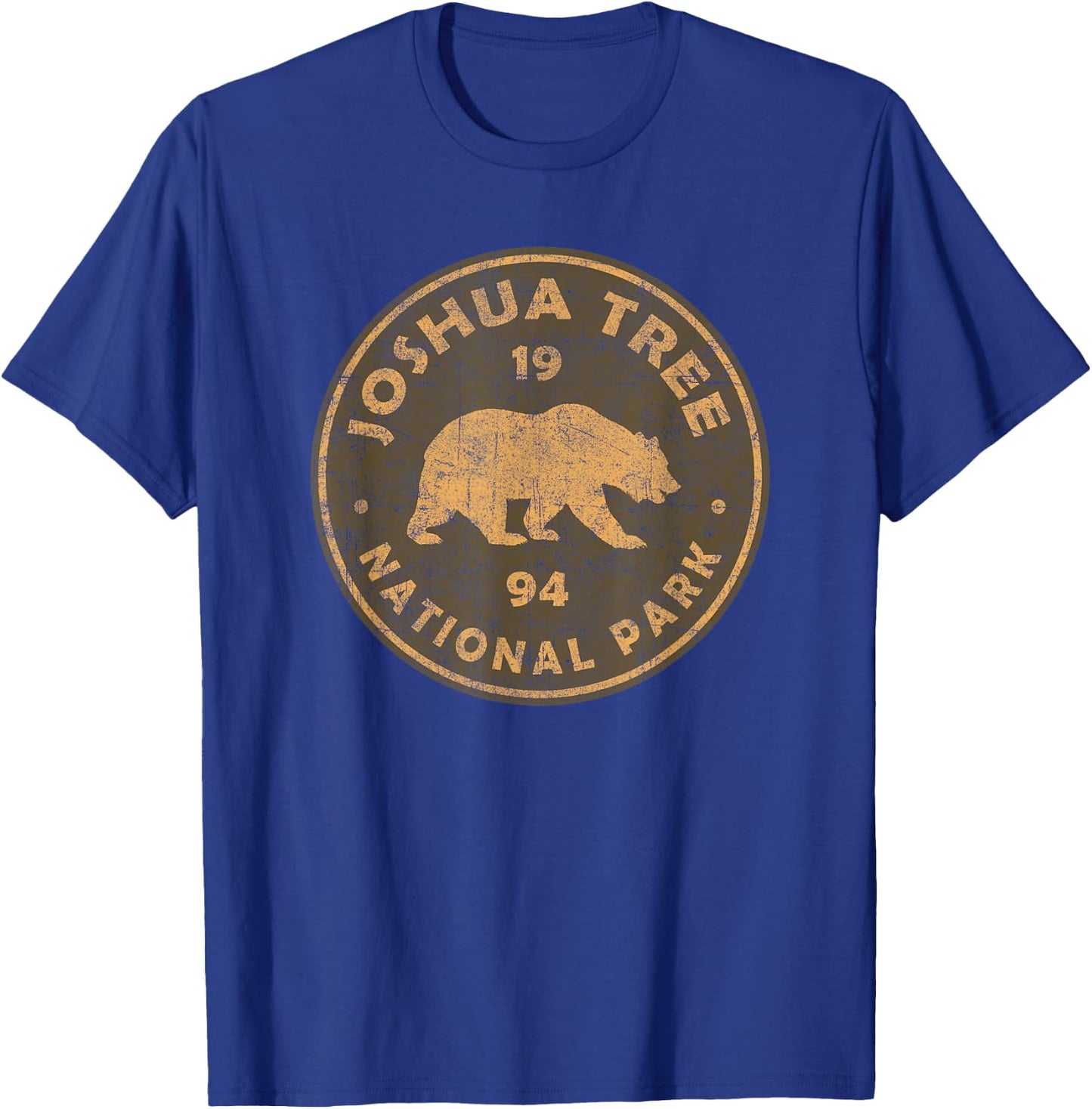 Vintage Joshua Tree National Park Women Men Kids Hiking T-Shirt - T-Shirt | Royal