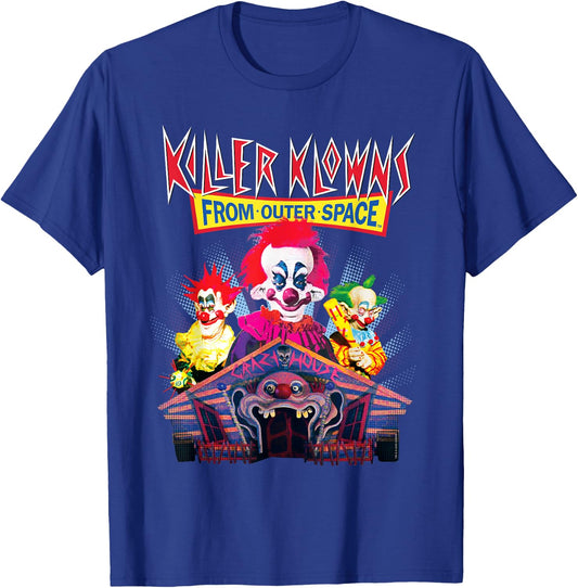 Killer Klowns from Outer Space Crazy House T-Shirt - T-Shirt | Royal