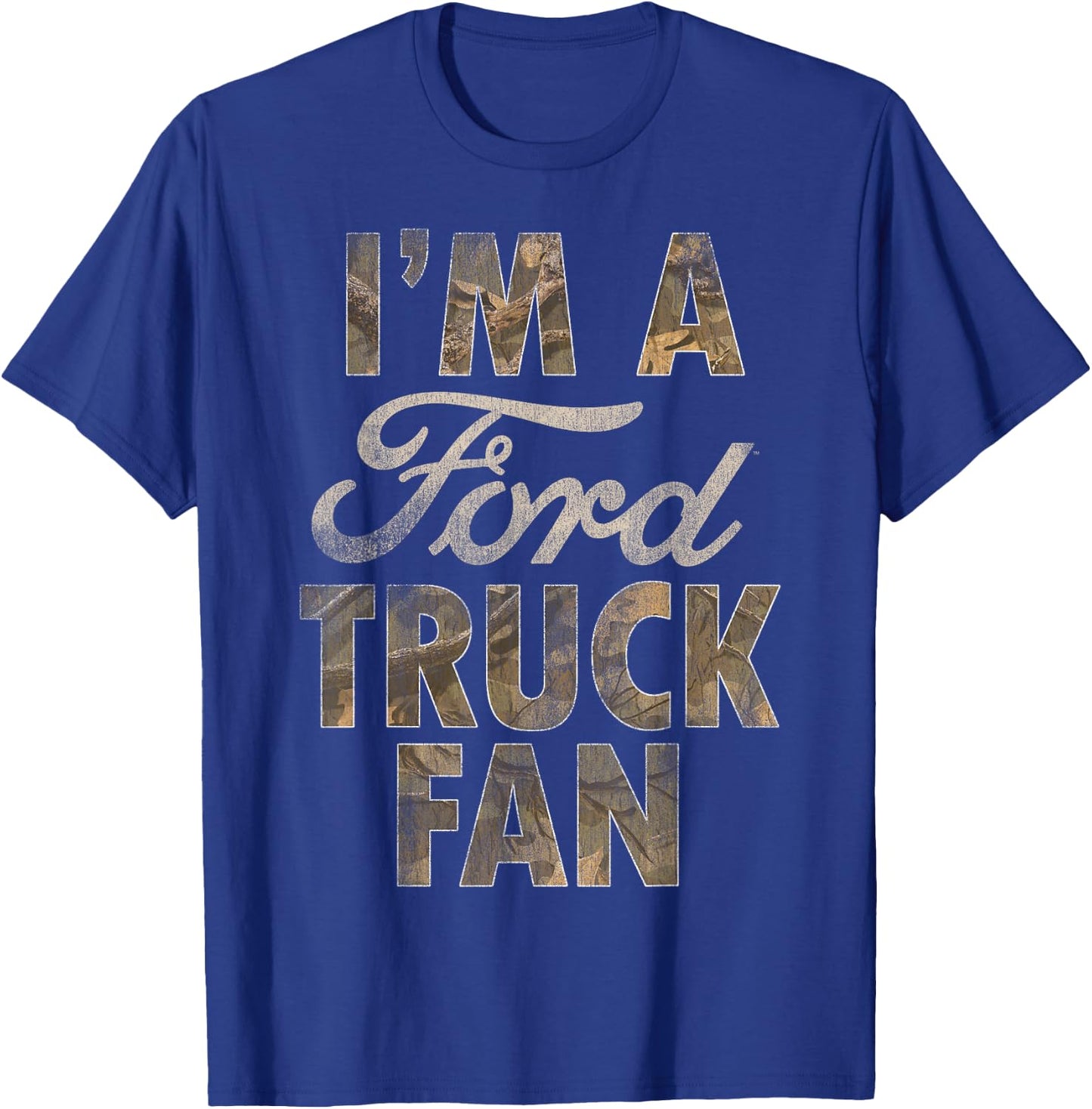 Ford Trucks Fan Camo T-Shirt - T-Shirt | Royal