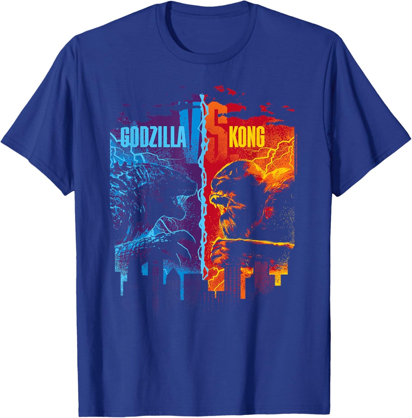 Godzilla x Kong , -Adults, Short Sleeve, Black, Small T-Shirt - T-Shirt | Royal