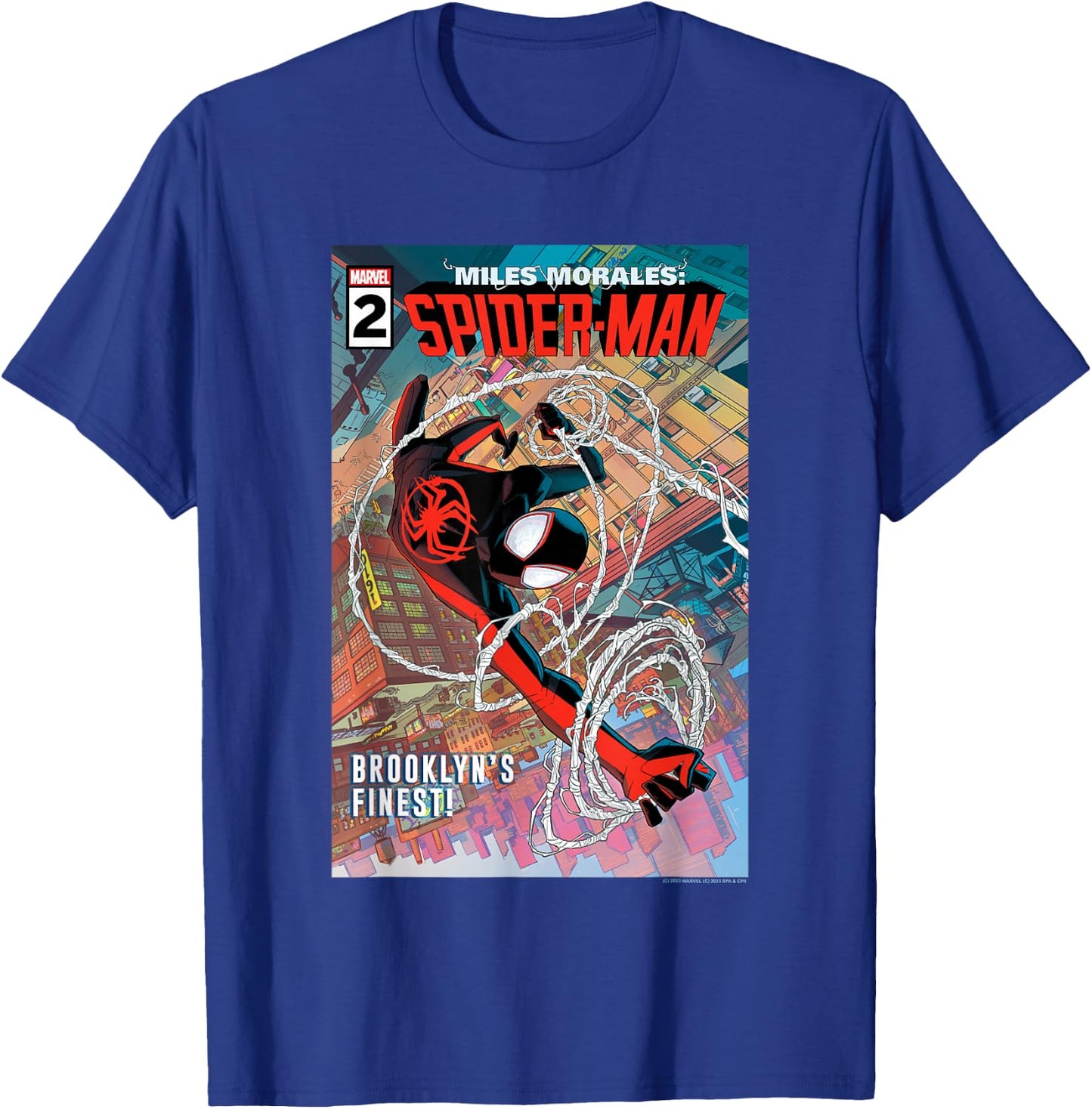 Marvel Spider-Man Across The Spider-Verse Part 1 BK's Finest T-Shirt - T-Shirt | Royal