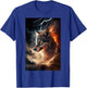 Wolf Lightning Thunder Wolf Lover T-Shirt - T-Shirt | Royal