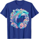 Easter Festive Illustration with Charming Dolphin Artwork T-Shirt - T-Shirt | Royal