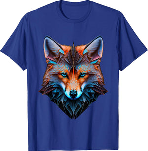 Fox Blue Eyes Animal Fox T-Shirt - T-Shirt | Royal
