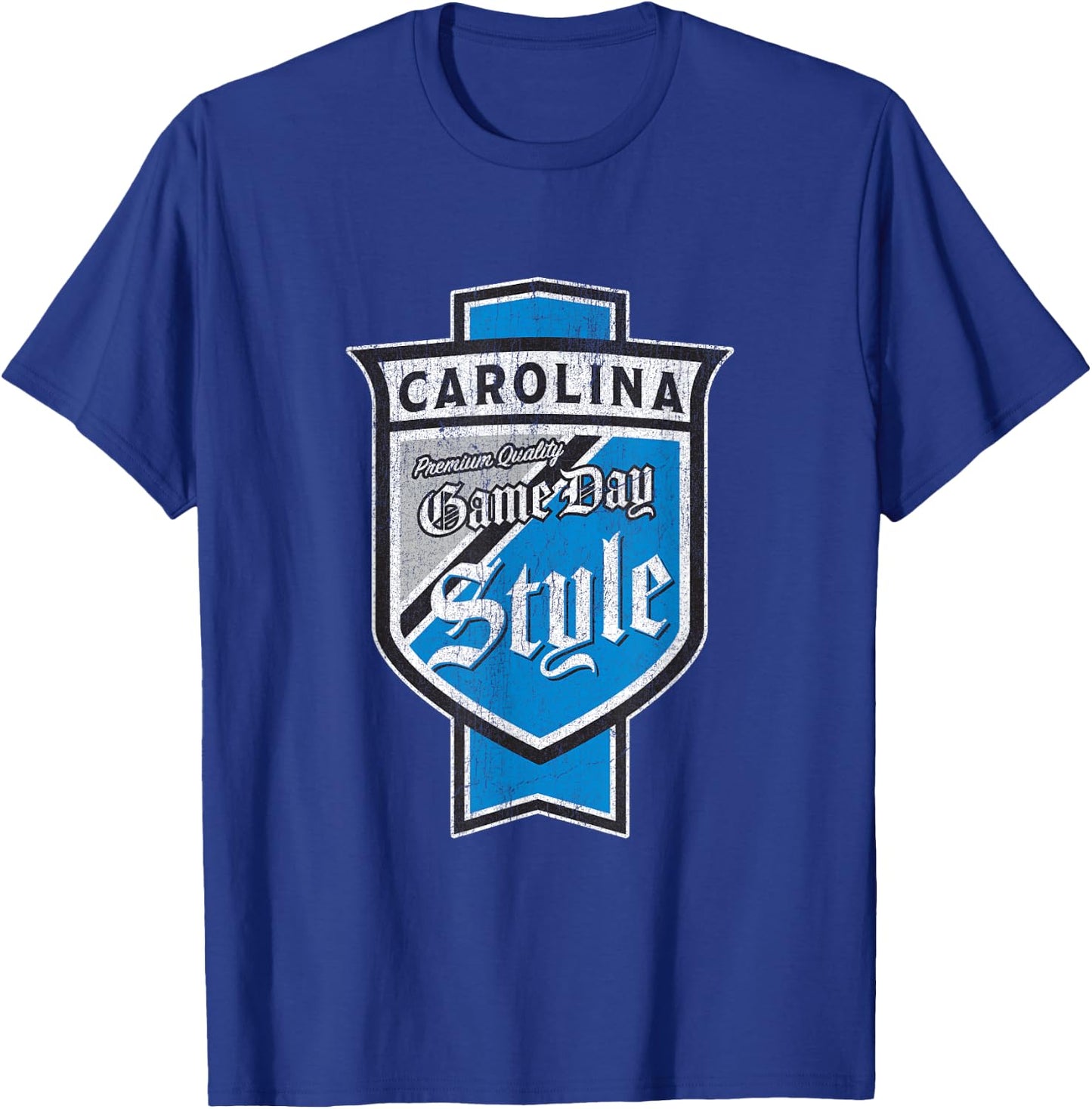 Faded Carolina Beer Label - Queen City Pride T-Shirt - T-Shirt | Royal