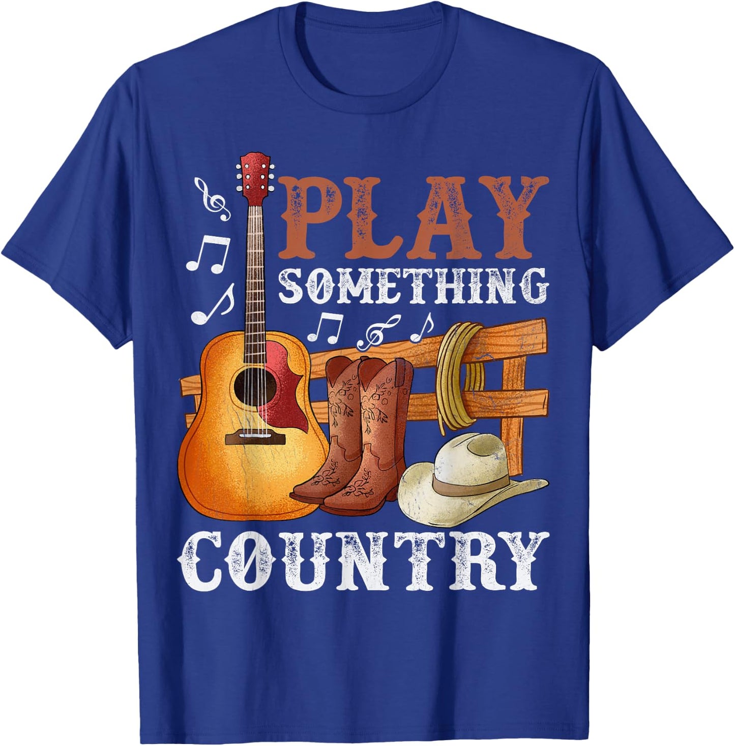 Play Something Country Funny Country Life Country Music T-Shirt - T-Shirt | Royal
