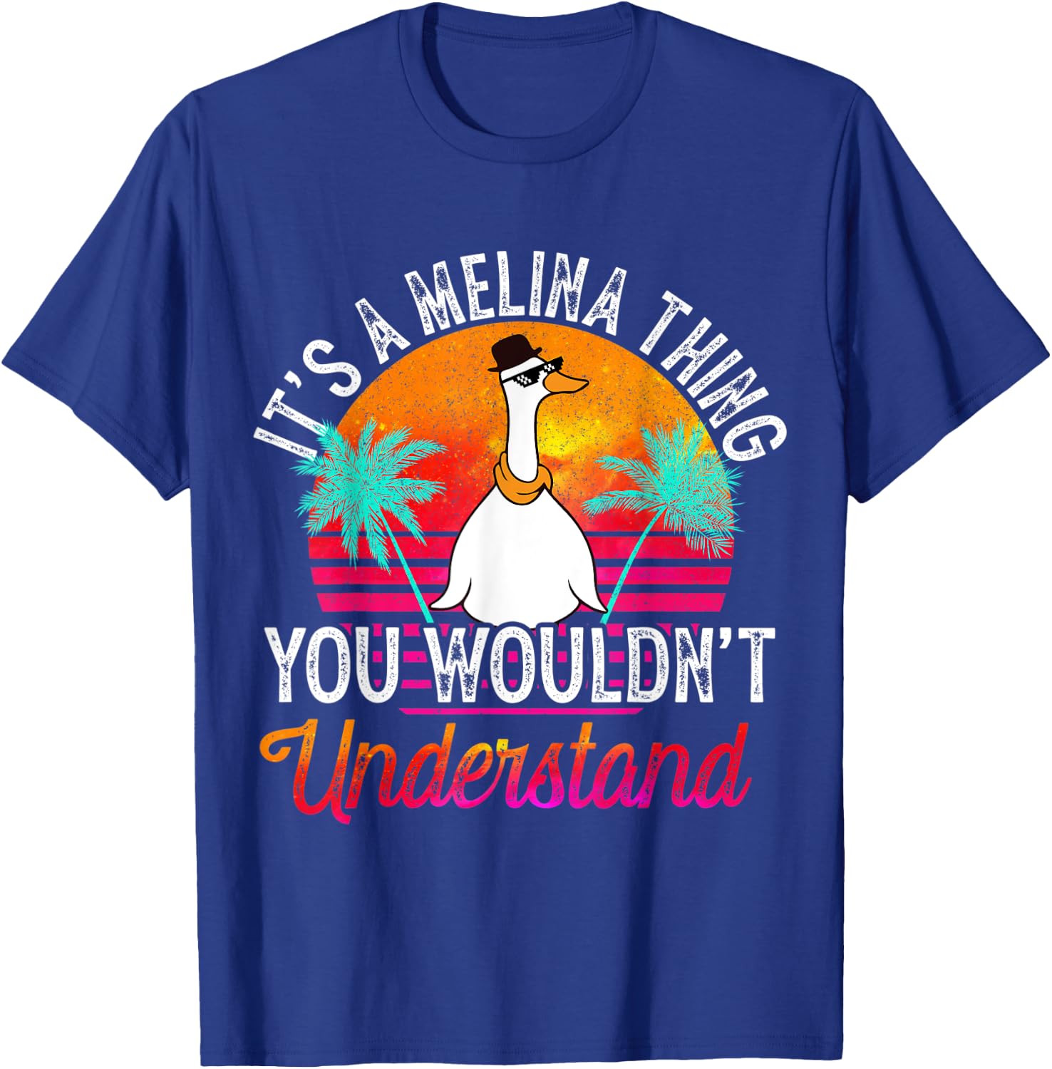 It's A Melina Thing You Wouldn't Understand Funny Melina T-Shirt - T-Shirt | Royal