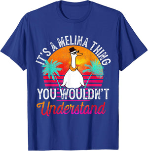 It's A Melina Thing You Wouldn't Understand Funny Melina T-Shirt - T-Shirt | Royal