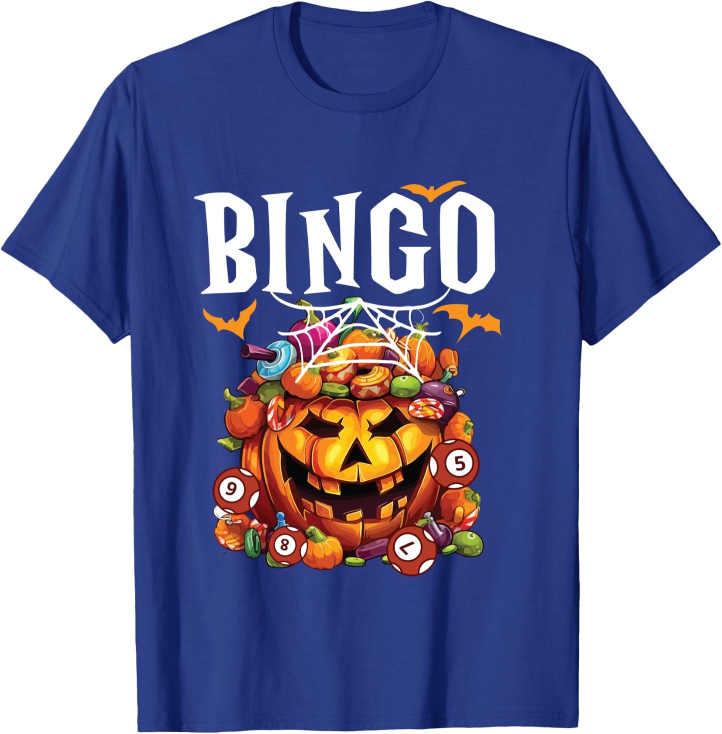 Bingo Halloween Trick Or Treat Bingo Player Bingo Caller T-Shirt - T-Shirt | Royal