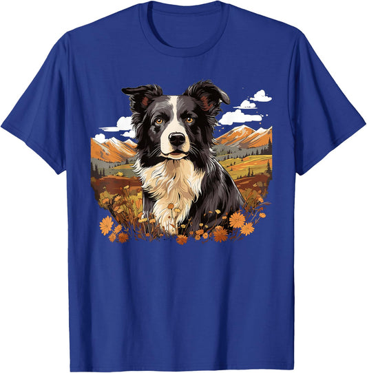 Border Collie Dog Border Collie T-Shirt - T-Shirt | Royal