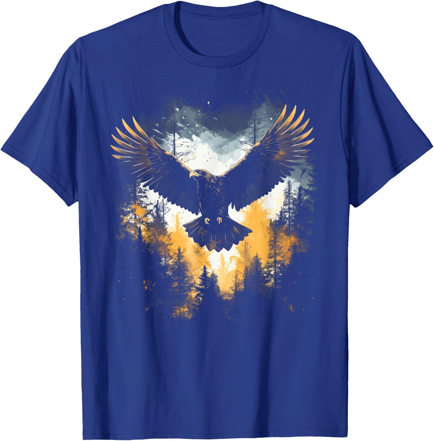 Eagle Forest Animal Wildlife T-Shirt - T-Shirt | Royal
