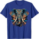 Geometry Elephant Mandala Art T-Shirt - T-Shirt | Royal