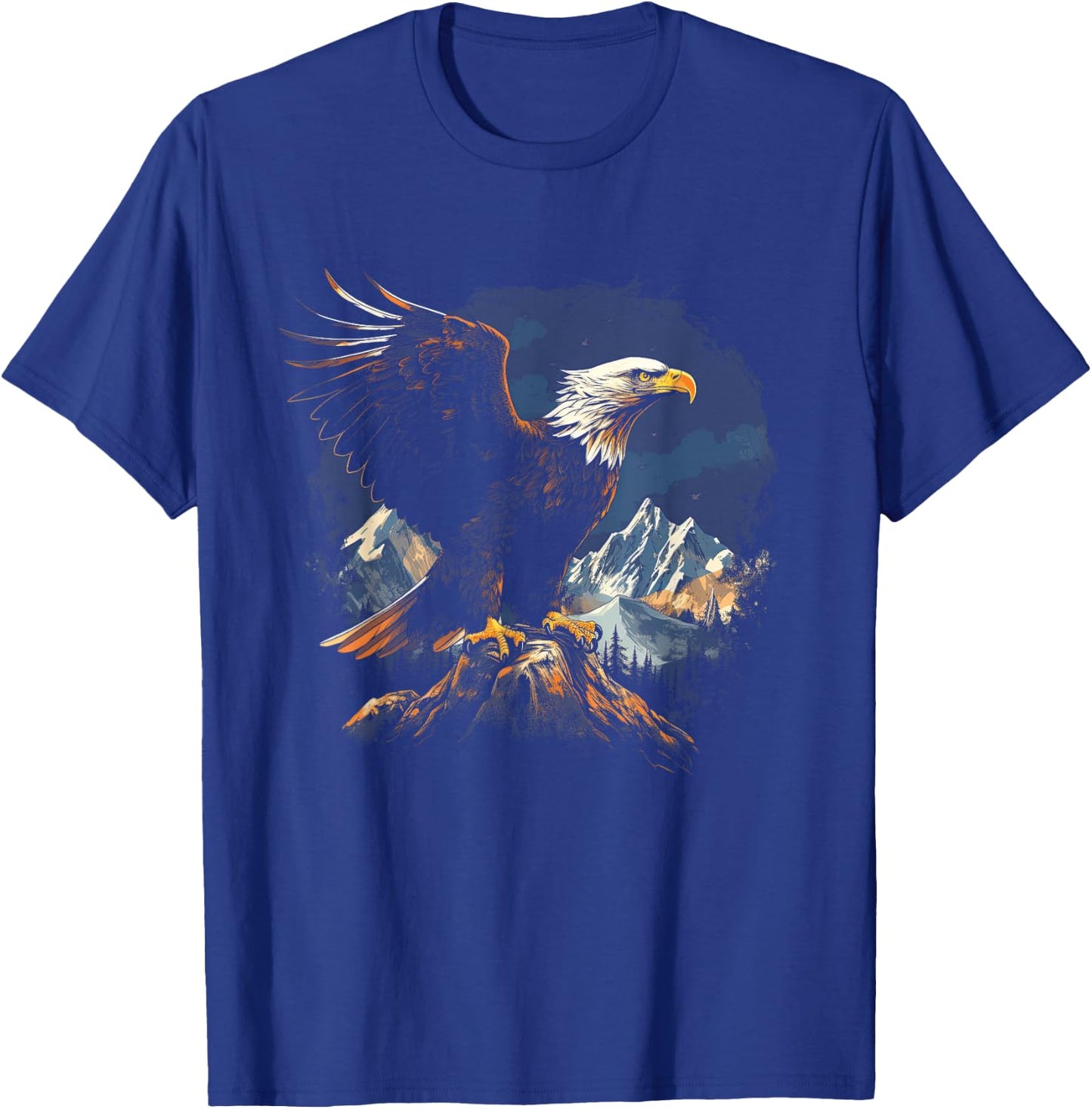 Majestic Breathtaking landscape Bird T-Shirt - T-Shirt | Royal