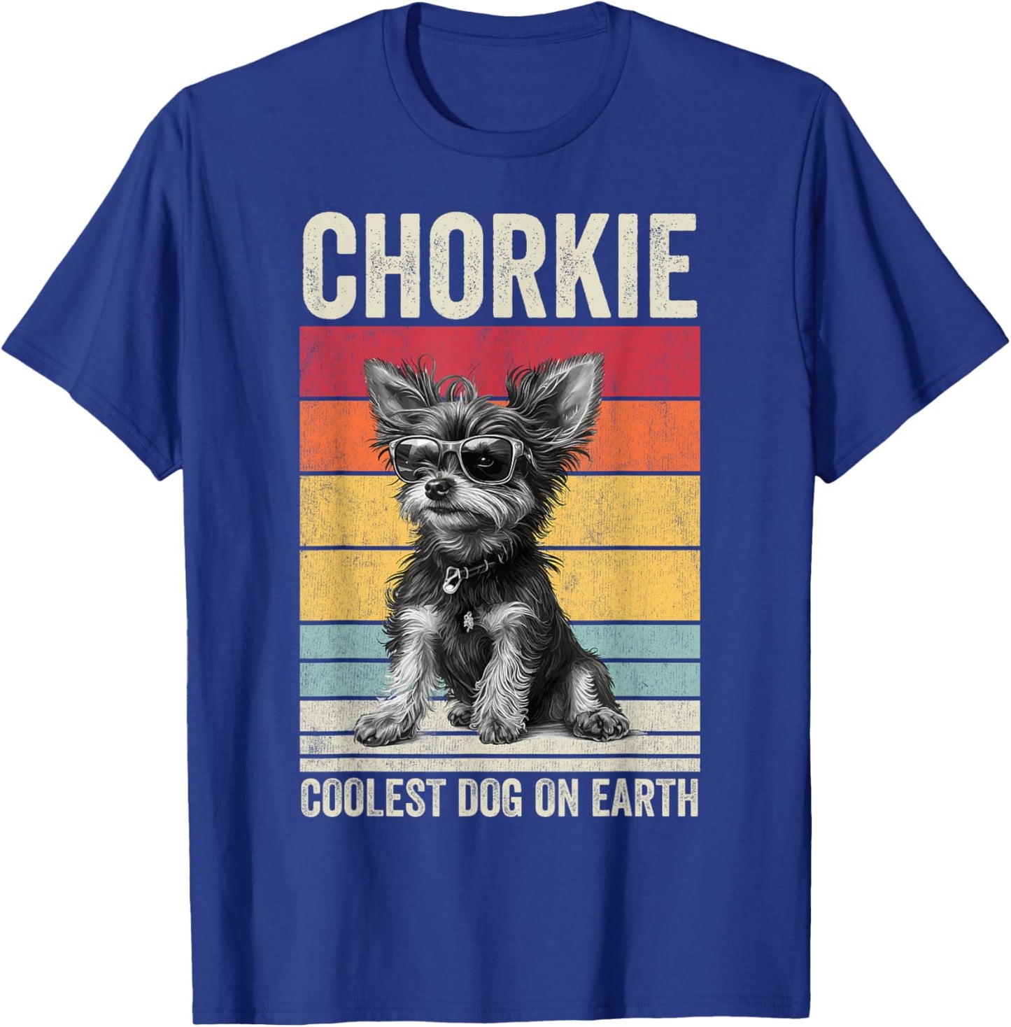 Chorkie Coolest Dog On Earth, Vintage Chorkie T-Shirt - T-Shirt | Royal