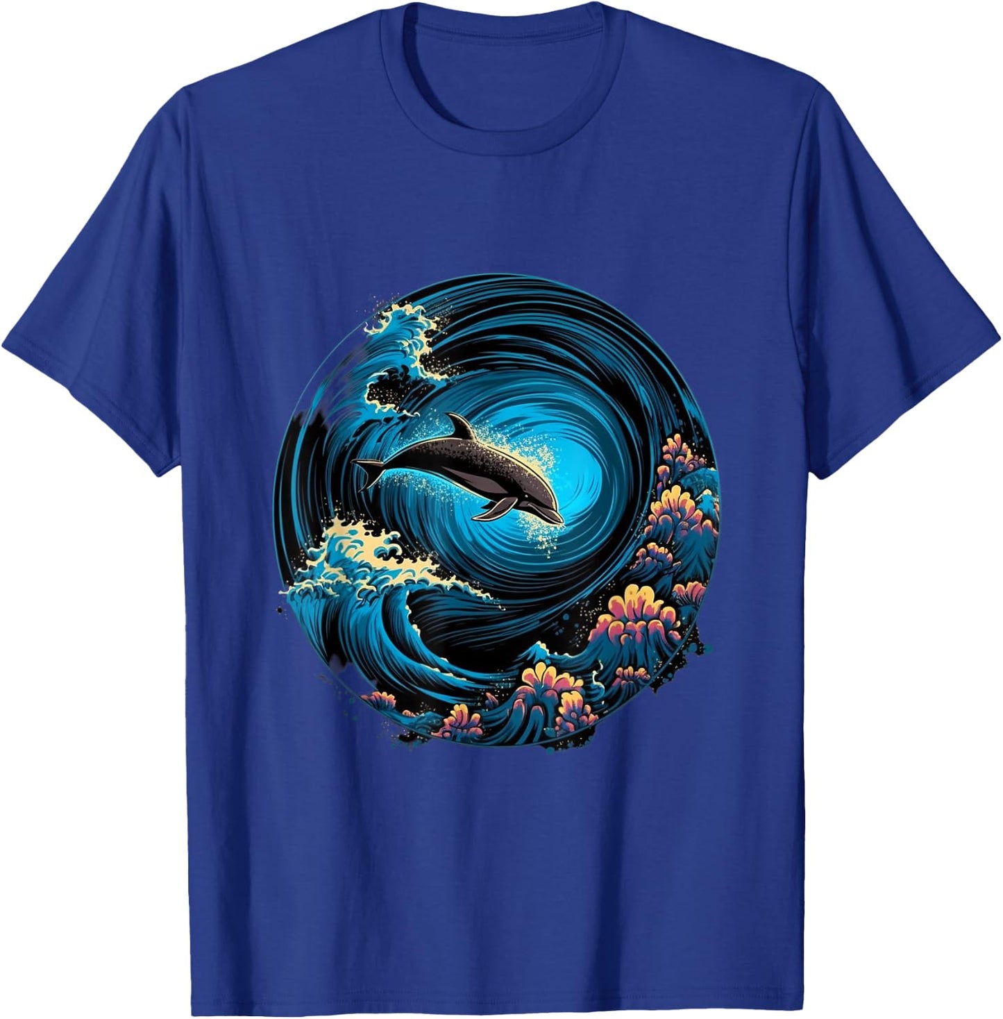 AquaMuse: The Ocean's Delight T-Shirt - T-Shirt | Royal