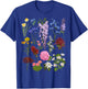 Vintage Flower Botanical Illustration Chart Plant T-Shirt - T-Shirt | Royal