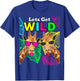 Let's Get Wild Zoo Animals Safari Party Giraffe with Glasses T-Shirt - T-Shirt | Royal