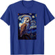 Starry Night Famous Painting Style Barn Owl T-Shirt - T-Shirt | Royal