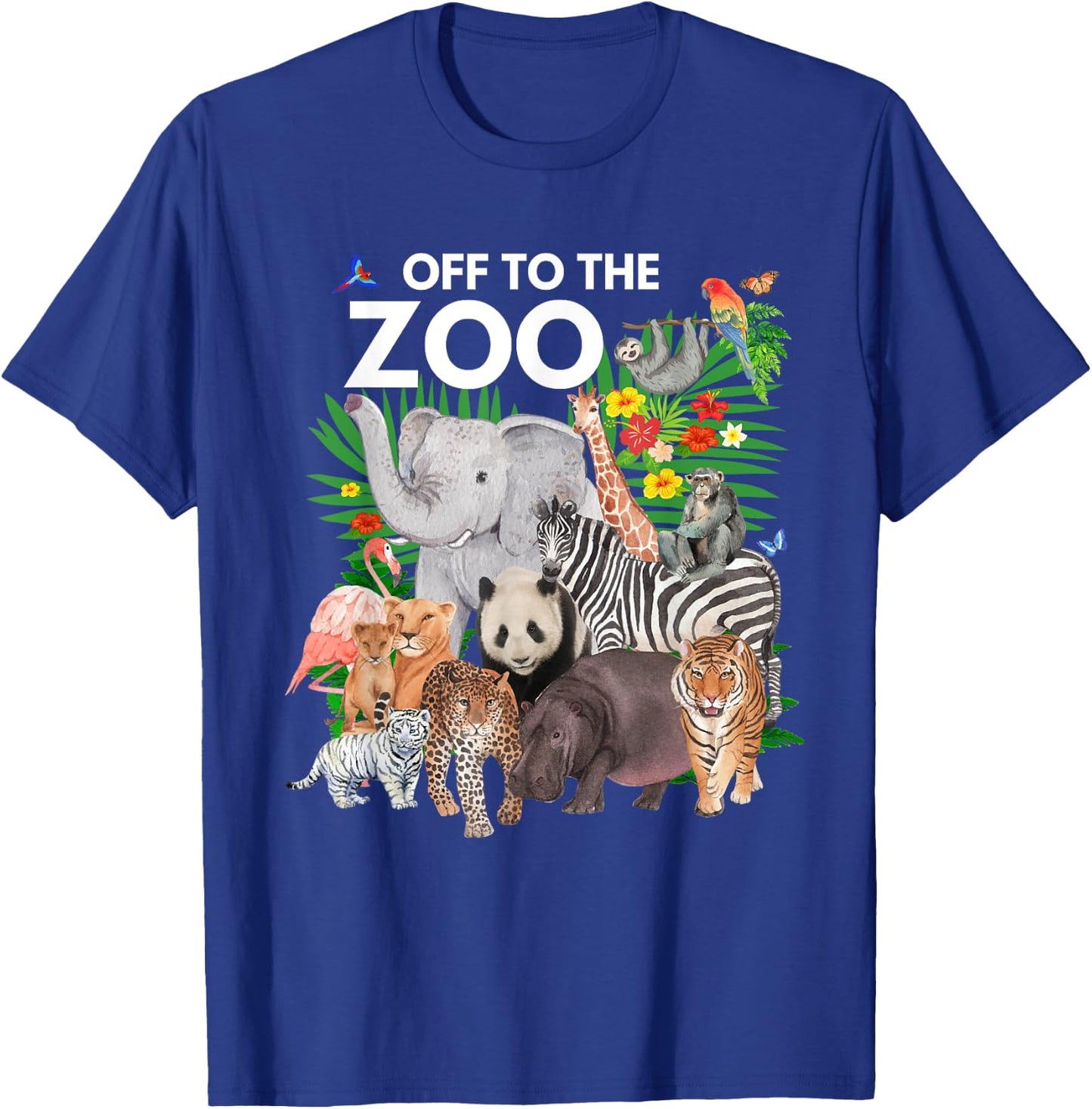 Zoo Animals Safari Party A Day At The Zoo Safari Zoo Animal T-Shirt - T-Shirt | Royal