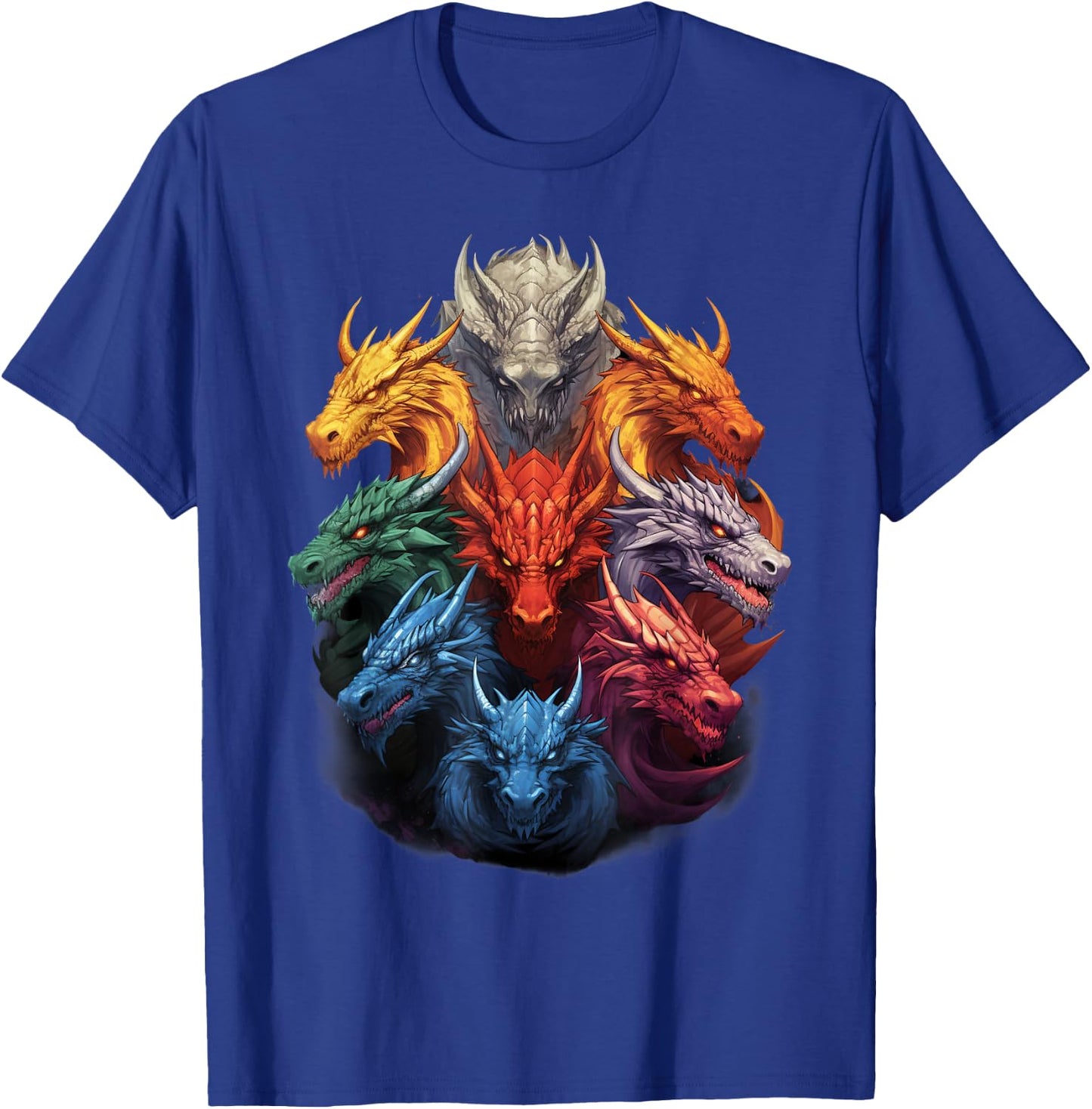 Dragon Lovers Dragon Types Women Men Girls Boys Dragons T-Shirt - T-Shirt | Royal