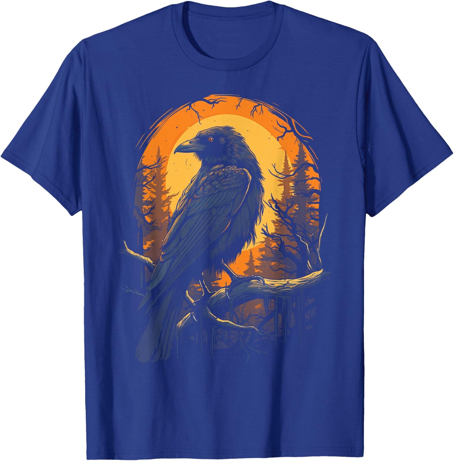 Raven Black gothic Occult Viking Witchcraft T-Shirt - T-Shirt | Royal