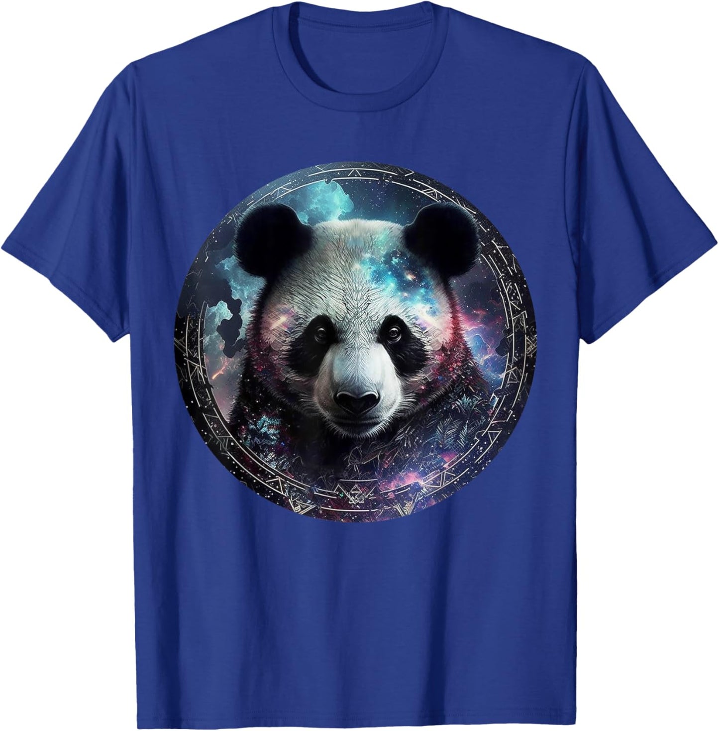 Panda art fantasy motif animal print panda T-Shirt - T-Shirt | Royal