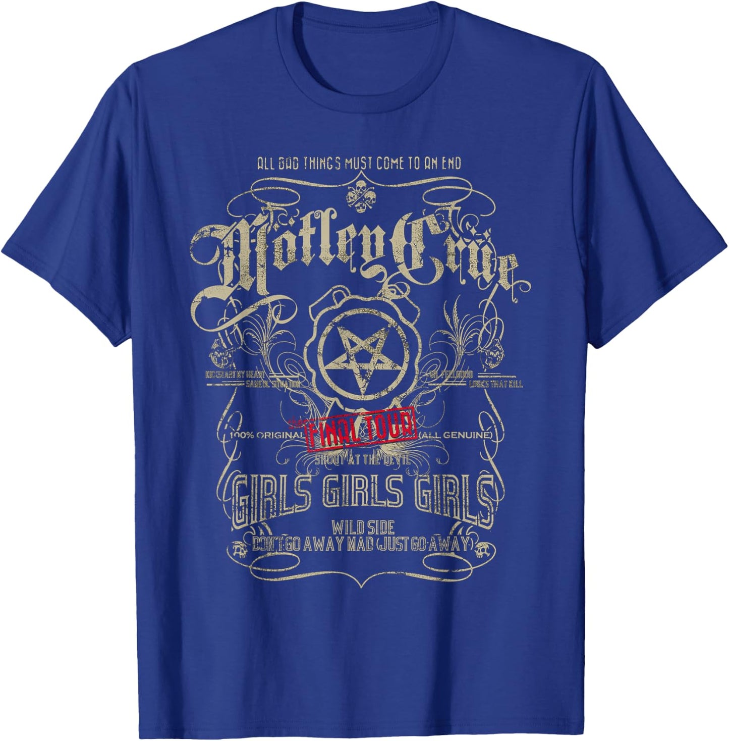 Mötley Crüe – It's Over Vintage T-Shirt - T-Shirt | Royal