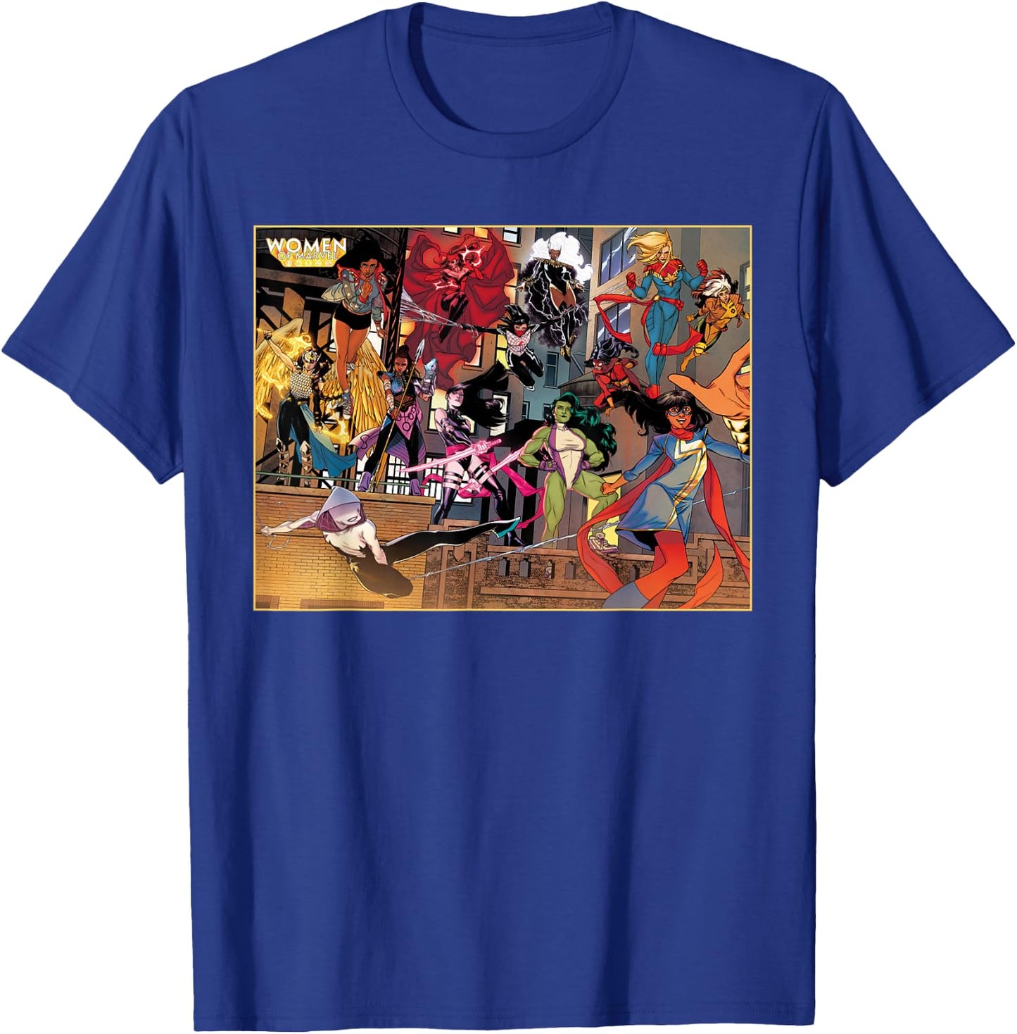 Marvel Women of Marvel Ms Marvel Ghost Spider She-Hulk T-Shirt - T-Shirt | Royal