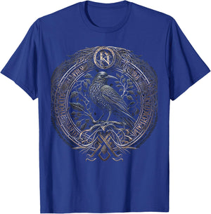 Odin's Raven Northman Valhalla Norse Mythology T-Shirt - T-Shirt | Royal